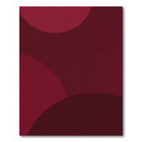 Maroon Overlapping Circles Geometric Area Rug