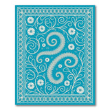 Teal Persian Paisley Floral Area Rug