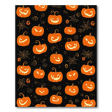 Spooky Jack-o-Lantern Pumpkin Area Rug