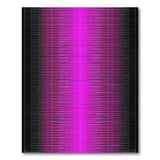 Vibrant Pink Black Gradient Stripe Area Rug