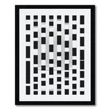 Black and White Black White Geometric Block Area Rug