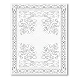 Traditional Persian Black and White Ornate Black White Persian Border Area Rug