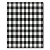 Classic Black White Buffalo Check Rustic Farmhouse Area Rug