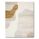 Beige and Neutral Organic Abstract Beige Area Rug