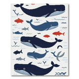 Playful Cartoon Whale Ocean Rug