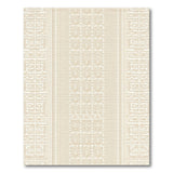 Beige and Neutral Beige Geometric Tribal Area Rug
