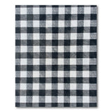 Black and White Black White Checkered Geometric Area Rug
