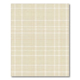 Beige Plaid Washable Area Rug