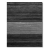 Black and White Black White Distressed Striped Area Rug