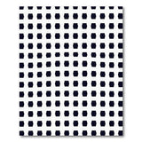 Black and White Black Hexagon Geometric Area Rug