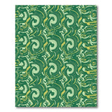 Abstract Area Green Swirling Green Abstract Area Rug