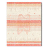Distressed Orange Striped Vintage Area Rug