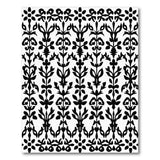 Floral Ornate Black White Persian Floral Area Rug