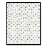 Black White Polka Dot Geometric Area Rug