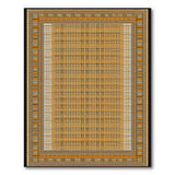 Gold Heritage Woven Border Rug