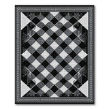 Checkered Black White Checkered Geometric Area Rug