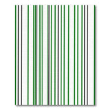 Bold Green Black Vertical Stripe Area Rug