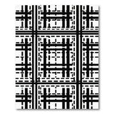 Grid Black and White Bold Black White Geometric Grid Area Rug