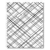 Black and White Black White Geometric Crosshatch Area Rug