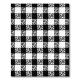 Zigzag Black White Checkered Area Rug