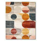 Multi-Color Geometric Overlap Area Rug