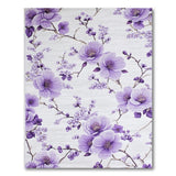 Purple Peony Blossom Area Rug