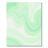 Mint Green Fluid Wave Abstract Area Rug