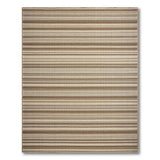 Rustic Farmhouse Brown and Tan Brown Tan Striped Woven Area Rug