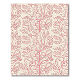 Elegant Pink Floral Line Art Area Rug