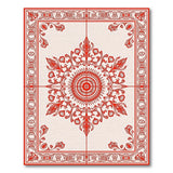 Traditional Persian Red Traditional Persian Medallion Area Rug
