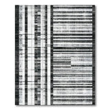 Distressed Vintage Distressed Black White Grid Area Rug