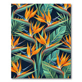 Vibrant Bird of Paradise Tropical Area Rug