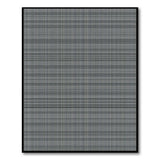Grey Grey Grid Geometric Area Rug
