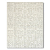 Beige and Neutral Geometric Heritage Tribal Rug