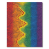 Rainbow Contour Abstract Area Rug