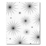 Grey Abstract Starburst Area Rug