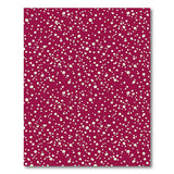 Lime Green Dots on Deep Red Area Rug