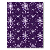 Purple Snowflake Geometric Area Rug