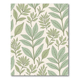 Sage Green Leaves Area Rug