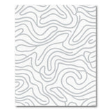 Grey Fluid Grey Waves Abstract Area Rug