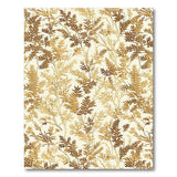 Golden Fern Leaf Cream Area Rug