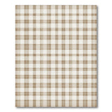 Brown Plaid Checkered Area Rug