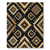 ODIKA Black Gold Southwestern Geometric Rug