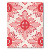 Pink Dahlia Floral Area Rug
