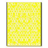 Geometric Modern Yellow Yellow Honeycomb Hexagon Area Rug