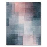 Layered Geometric Abstract Area Rug