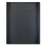 Modern Hexagon Grid Black White Area Rug