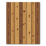 ODIKA Washable Rustic Wood Plank Print Rug - Non-Slip Low Pile Area Rug, Pet & Kid Friendly