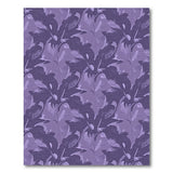 Purple Leaf Silhouette Area Rug