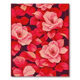 Floral Vintage Blush Pink Rose Floral Vintage Area Rug